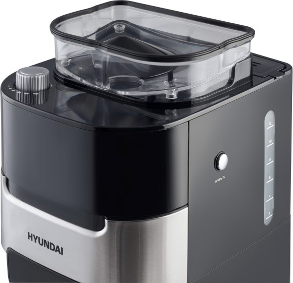 Кофеварка капельная Hyundai HYD-1216 1050Вт черный/серебристый