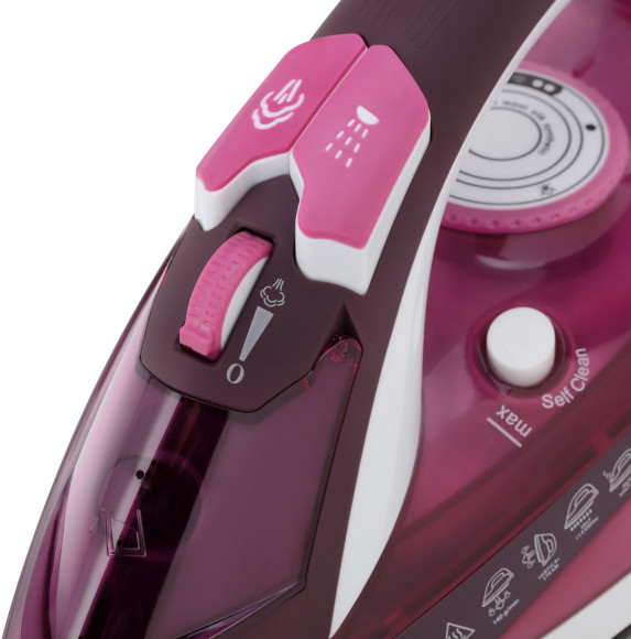 Утюг Vitek Luxure 1215-VT-03 2400Вт бордовый/белый