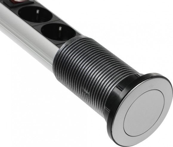 Сетевой разветвитель Premier 3R USB 1.8м (3 розетки) серый (коробка)