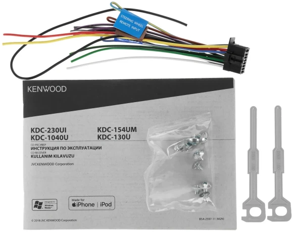 Автомагнитола Kenwood KDC-154UM 1DIN 4x50Вт Автомагнитола Kenwood KDC-154UM 1DIN 4x50Вт