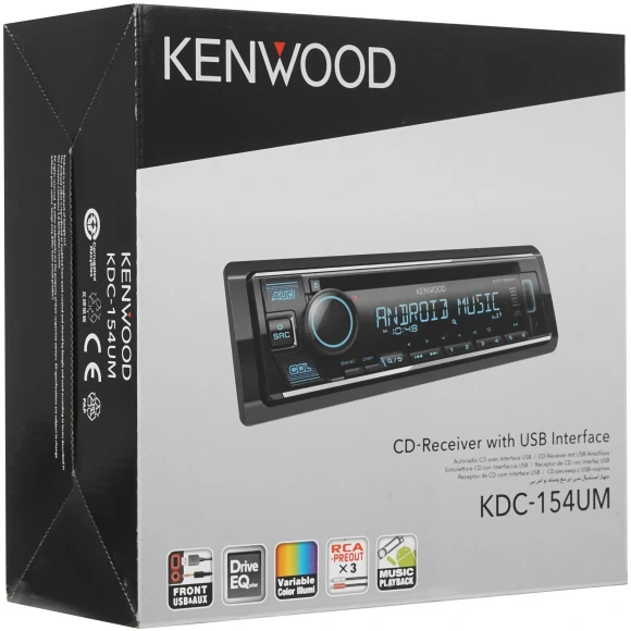 Автомагнитола Kenwood KDC-154UM 1DIN 4x50Вт Автомагнитола Kenwood KDC-154UM 1DIN 4x50Вт