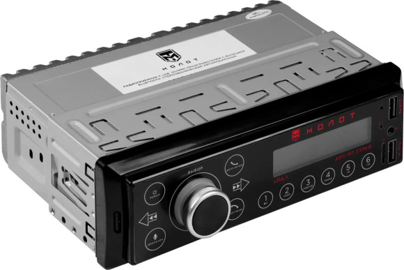 Автомагнитола Ural Молот АРС-МТ 333К 1DIN 4x25Вт (МОЛОТ АРС-МТ 333К)