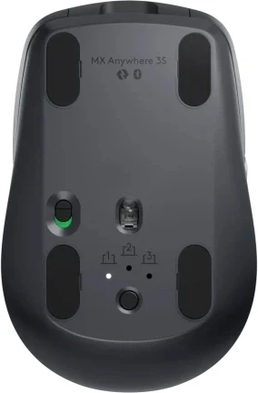 Мышь Logitech MX Anywhere 3S графитовый оптическая 8000dpi silent беспров. BT/Radio USB для ноутбука 5but (910-006935)