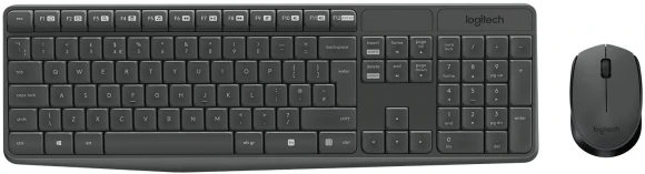 Клавиатура + мышь Logitech MK235 клав:серый мышь:серый USB беспроводная (920-007948)