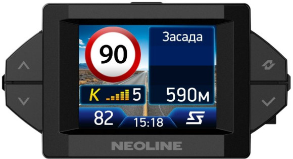 Видеорегистратор с радар-детектором Neoline X-COP 9350c GPS черный Видеорегистратор с радар-детектором Neoline X-COP 9350c GPS черный