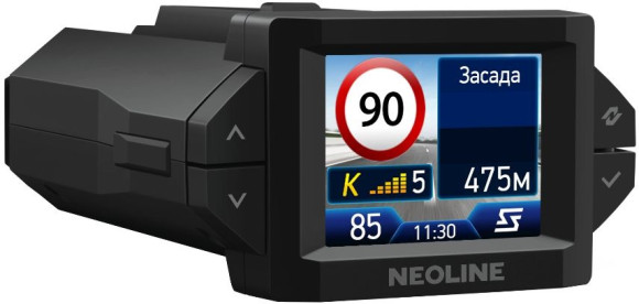 Видеорегистратор с радар-детектором Neoline X-COP 9350c GPS черный Видеорегистратор с радар-детектором Neoline X-COP 9350c GPS черный