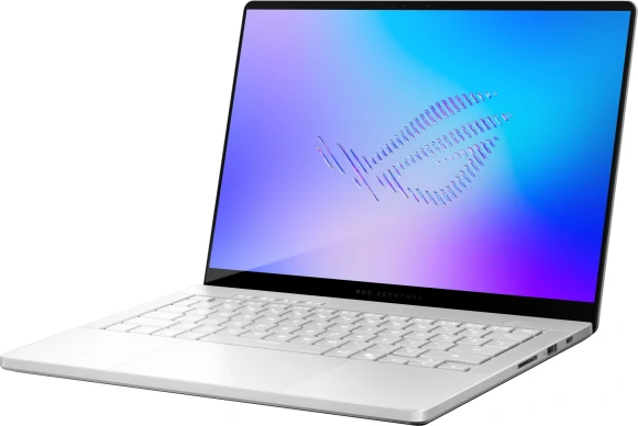 Ноутбук Asus ROG Zephyrus G14 GU405AW-SY024W Core Ultra 9 386H 32Gb SSD1Tb NVIDIA GeForce RTX5080 16Gb 14" OLED 3K (2880x1800) Windows 11 Home white WiFi BT Cam Bag (90NR0P83-M000Y0)