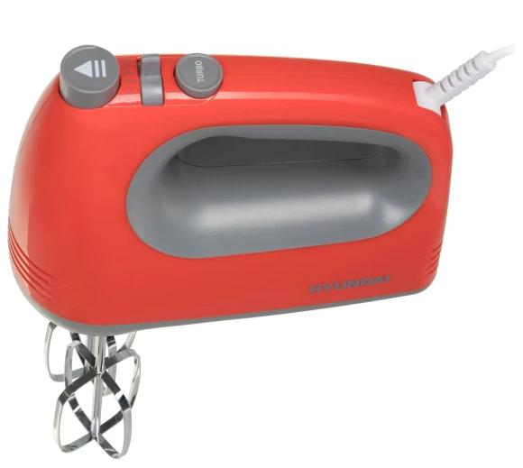 Миксер ручной Hyundai HYM-H4511 500Вт красный/серый