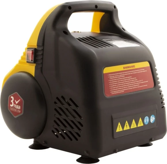 Компрессор поршневой Denzel РС 1/6-180 безмасляный 180л/мин 6л 1100Вт желтый/черный Компрессор поршневой Denzel РС 1/6-180 безмасляный 180л/мин 6л 1100Вт желтый/черный