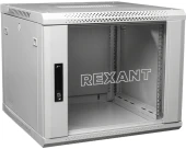 Шкаф коммутационный Rexant (04-0966-111) настенный 9U 63x63.7мм пер.дв.стекл серый Шкаф коммутационный Rexant (04-0966-111) настенный 9U 63x63.7мм пер.дв.стекл серый
