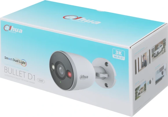 Камера видеонаблюдения IP Dahua DH-F5D-IL Wi-Fi 3.6-3.6мм цв. корп.:белый
