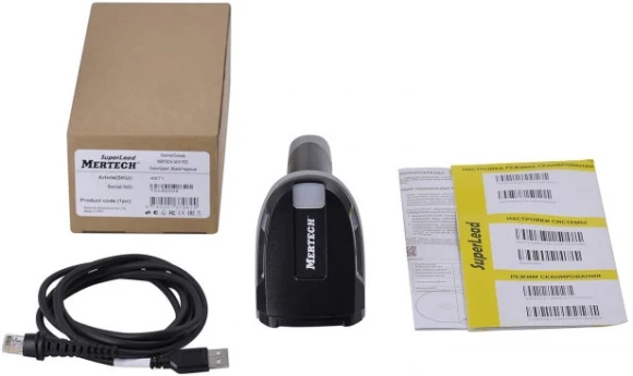 Сканер штрих-кода Mertech 2410 Superlead 2D проводной черный (4871)