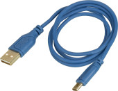 Кабель Hama Flexi-Slim 135785 USB (m)-USB Type-C (m) 0.75м синий