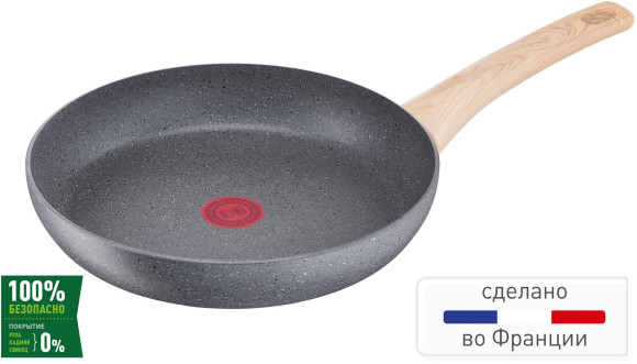 Сковорода Tefal Natural Force G2660772 круглая 30см покрытие: Mineralia+ non-stick ручка несъемная (без крышки) серый (2100118266)