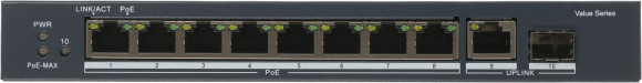 Коммутатор Hikvision DS-3E0510P-E/M(B) 9x1Гбит/с 1SFP 8PoE 58W неуправляемый Коммутатор Hikvision DS-3E0510P-E/M(B) 9x1Гбит/с 1SFP 8PoE 58W неуправляемый