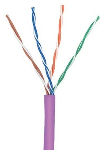 Кабель информационный Lanmaster TWT-5EUTP-NGLS кат.5E UTP 4 пары 24AWG PVC внутренний 305м фиолетовый Кабель информационный Lanmaster TWT-5EUTP-NGLS кат.5E UTP 4 пары 24AWG PVC внутренний 305м фиолетовый