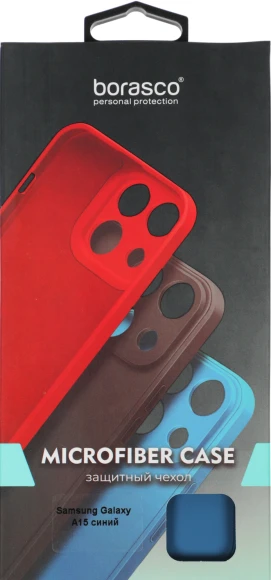 Чехол (клип-кейс) BoraSCO для Samsung Galaxy A15 Microfiber Case синий (72893) Чехол (клип-кейс) BoraSCO для Samsung Galaxy A15 Microfiber Case синий (72893)