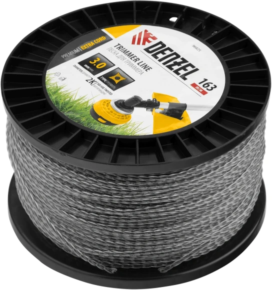 Леска для садовых триммеров Denzel 96825 d=3мм L=163м