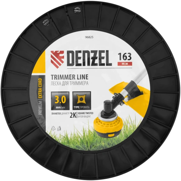 Леска для садовых триммеров Denzel 96825 d=3мм L=163м