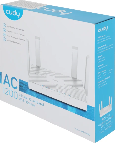 Роутер беспроводной Cudy WR1300E AC1200 10/100/1000 белый