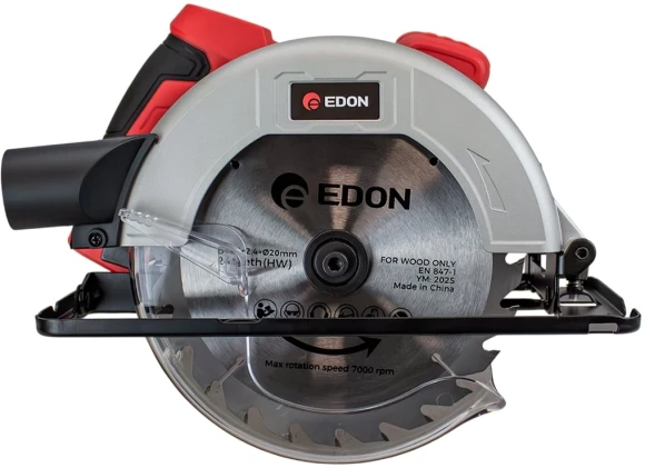 Циркулярная пила (дисковая) Edon CS-185/1400 1400Вт (ручная) D диска.:185мм (42303)