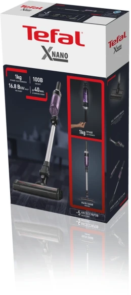 Пылесос Tefal X-Nano Essential TY1129WO фиолетовый/черный