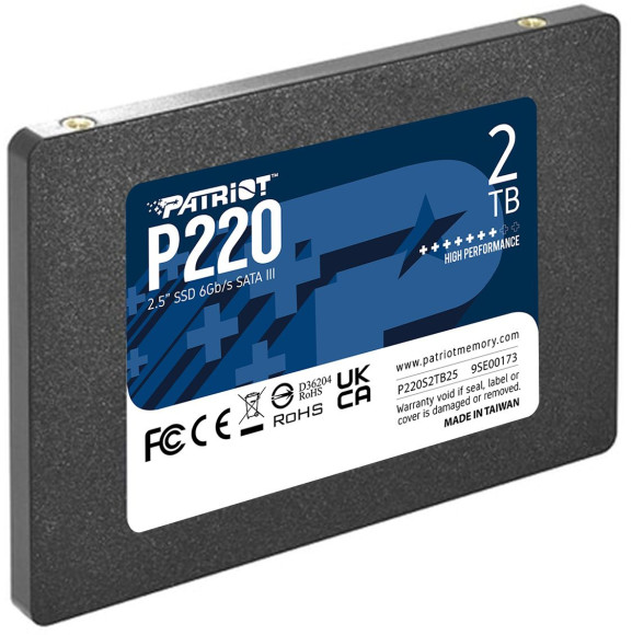 Накопитель SSD Patriot SATA-III 2TB P220S2TB25 P220 2.5" Накопитель SSD Patriot SATA-III 2TB P220S2TB25 P220 2.5"