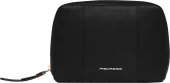 Косметичка Piquadro Circle BY6543W92/N черный натур.кожа Косметичка Piquadro Circle BY6543W92/N черный натур.кожа