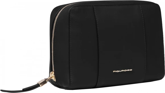 Косметичка Piquadro Circle BY6543W92/N черный натур.кожа Косметичка Piquadro Circle BY6543W92/N черный натур.кожа