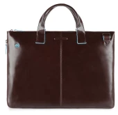 Деловая сумка Piquadro Blue Square CA4021B2/MO с отделением для ноутбука 15.6" коричневая натур.кожа