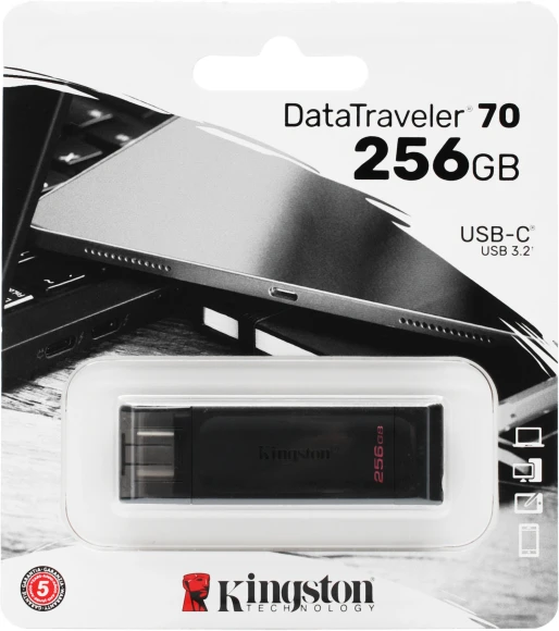 Флеш Диск Kingston 256GB DataTraveler 70 Type-C DT70/256GB USB3.0 черный Флеш Диск Kingston 256GB DataTraveler 70 Type-C DT70/256GB USB3.0 черный