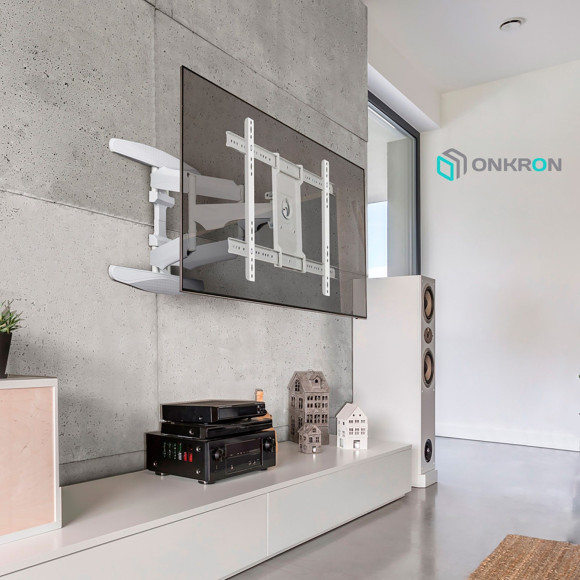 Кронштейн для телевизора Onkron M6L белый 40"-75" макс.45кг настенный поворот и наклон Кронштейн для телевизора Onkron M6L белый 40"-75" макс.45кг настенный поворот и наклон