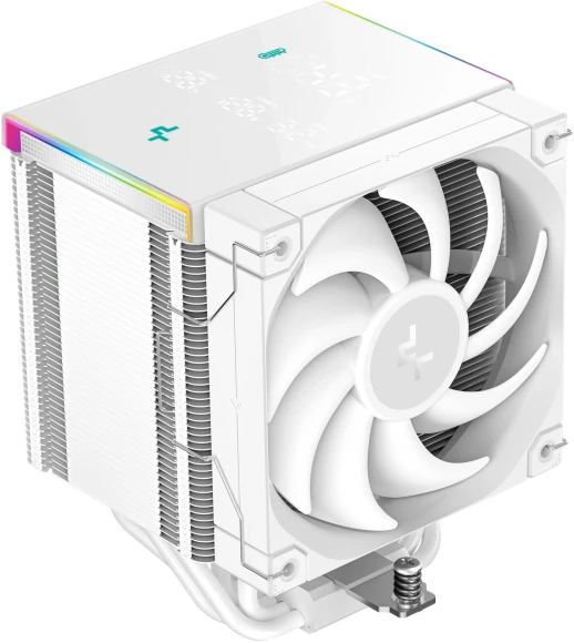 Устройство охлаждения(кулер) Deepcool AK620 Digital Pro Wh Soc-AM5/AM4/1151/1200/2066/1700 белый 4-pin 25dB Al+Cu LCD 260W 1491gr Ret (R-AK620-WHAPMN-G)