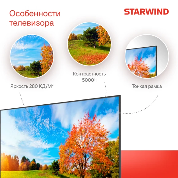 Телевизор LED Starwind 65" SW-LED65UG402 Яндекс.ТВ Frameless черный 4K Ultra HD 60Hz DVB-T DVB-T2 DVB-C DVB-S DVB-S2 USB WiFi Smart TV Телевизор LED Starwind 65" SW-LED65UG402 Яндекс.ТВ Frameless черный 4K Ultra HD 60Hz DVB-T DVB-T2 DVB-C DVB-S DVB-S2 USB WiFi Smart TV