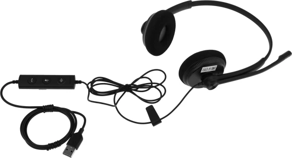 Гарнитура проводная Yealink UH34 Lite Dual UC черный Гарнитура проводная Yealink UH34 Lite Dual UC черный