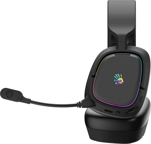 Наушники с микрофоном A4Tech Bloody GR365 черный 1.2м мониторные BT/Radio/3.5mm оголовье