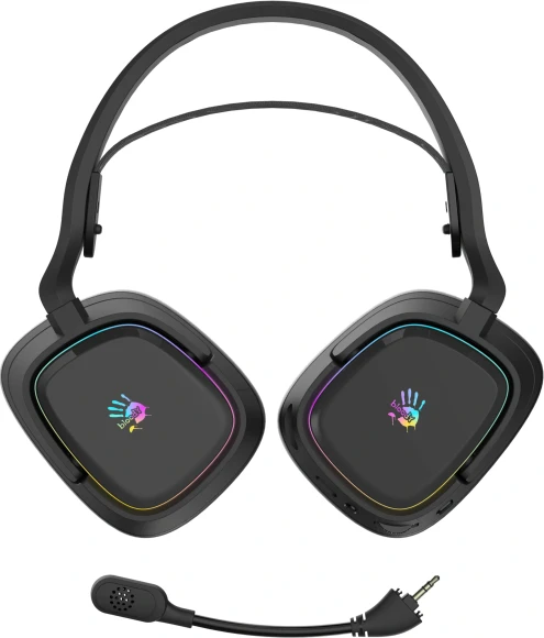 Наушники с микрофоном A4Tech Bloody GR365 черный 1.2м мониторные BT/Radio/3.5mm оголовье