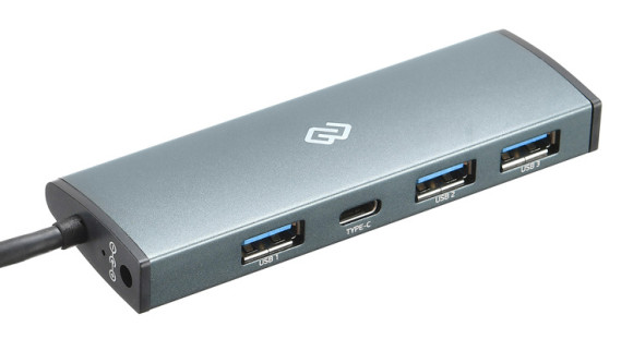 Разветвитель USB-C Digma HUB-3U3.0C-UC-G 4порт. серый (HUB-3U3.0С-UC-G) Разветвитель USB-C Digma HUB-3U3.0C-UC-G 4порт. серый (HUB-3U3.0С-UC-G)