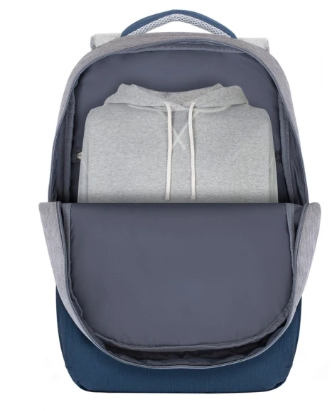 Рюкзак для ноутбука 17.3" Riva 7567 серый/темно-синий полиэстер (7567 GREY/DARK BLUE)