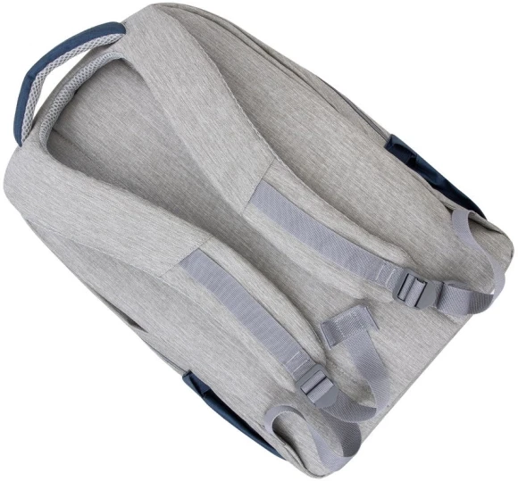 Рюкзак для ноутбука 17.3" Riva 7567 серый/темно-синий полиэстер (7567 GREY/DARK BLUE)