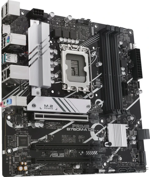 Материнская плата Asus PRIME B760M-A D4-CSM Soc-1700 Intel B760 4xDDR4 mATX AC`97 8ch(7.1) 2.5Gg RAID+HDMI+DP Материнская плата Asus PRIME B760M-A D4-CSM Soc-1700 Intel B760 4xDDR4 mATX AC`97 8ch(7.1) 2.5Gg RAID+HDMI+DP