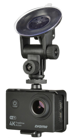 Видеорегистратор Digma FreeDrive Action 4K WiFi черный 8Mpix 2160x3840 2160p 150гр. Allwinner V3 Видеорегистратор Digma FreeDrive Action 4K WiFi черный 8Mpix 2160x3840 2160p 150гр. Allwinner V3