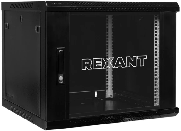 Шкаф коммутационный Rexant (04-0966-112) настенный 6U 600x600мм пер.дв.стекл 60кг серый 510мм 230град. 501мм сталь Шкаф коммутационный Rexant (04-0966-112) настенный 6U 600x600мм пер.дв.стекл 60кг серый 510мм 230град. 501мм сталь