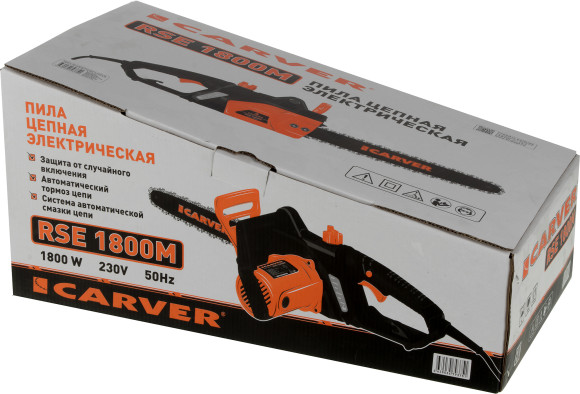 Цепная пила Carver RSE-1800M от сети 1800Вт дл.шины:14" (35cm) (01.014.00007)