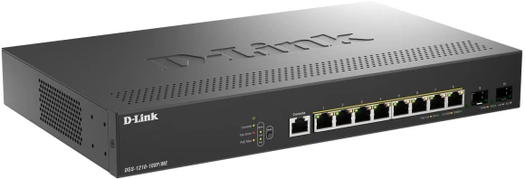 Коммутатор D-Link DGS-1210-10XP/ME/C1A (L2) 8x1Гбит/с 2SFP+ 8PoE+ 240W управляемый Коммутатор D-Link DGS-1210-10XP/ME/C1A (L2) 8x1Гбит/с 2SFP+ 8PoE+ 240W управляемый