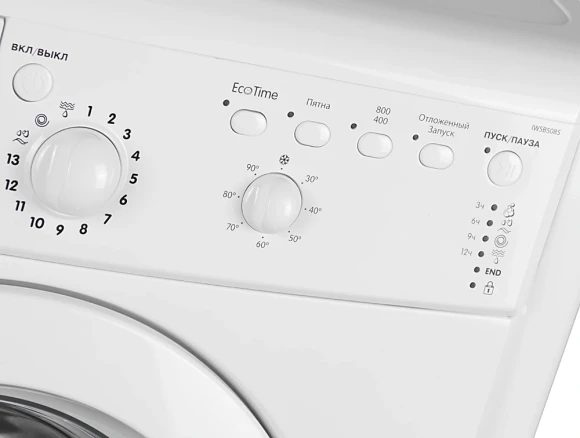 Стиральная машина Indesit EcoTime IWSB 5085 класс: A загр.фронтальная макс.:5кг белый Стиральная машина Indesit EcoTime IWSB 5085 класс: A загр.фронтальная макс.:5кг белый