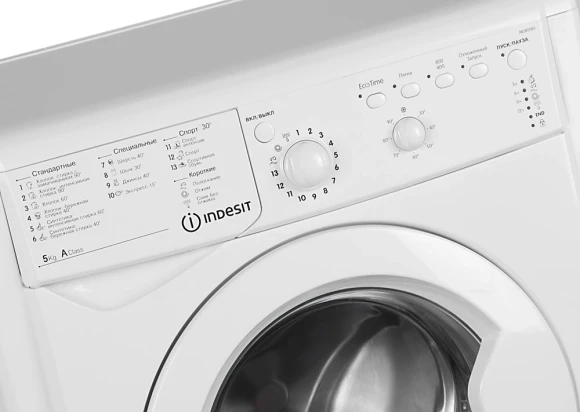Стиральная машина Indesit EcoTime IWSB 5085 класс: A загр.фронтальная макс.:5кг белый Стиральная машина Indesit EcoTime IWSB 5085 класс: A загр.фронтальная макс.:5кг белый