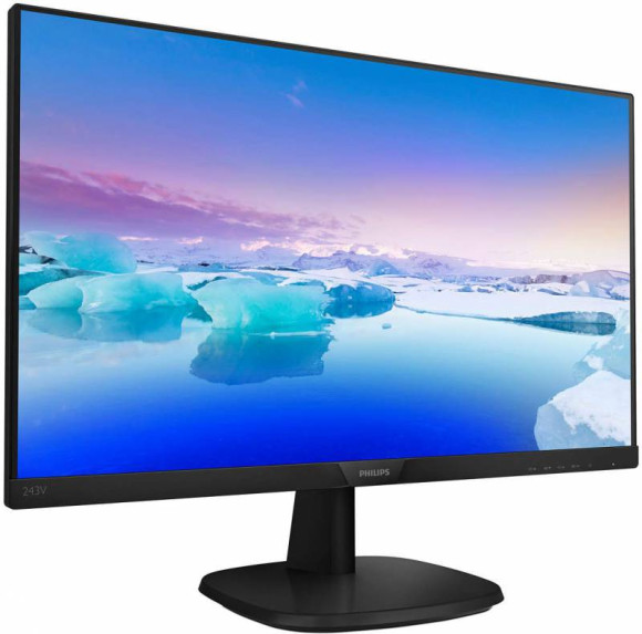 Монитор Philips 23.8" 243V7QDSB (00/01) черный IPS LED 16:9 DVI HDMI матовая 250cd 178гр/178гр 1920x1080 75Hz VGA FHD 3.5кг Монитор Philips 23.8" 243V7QDSB (00/01) черный IPS LED 16:9 DVI HDMI матовая 250cd 178гр/178гр 1920x1080 75Hz VGA FHD 3.5кг