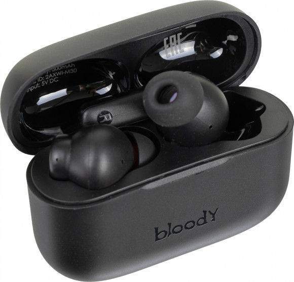 Гарнитура внутриканальные A4Tech Bloody M30 черный беспроводные bluetooth в ушной раковине (M30 (BLACK)) Гарнитура внутриканальные A4Tech Bloody M30 черный беспроводные bluetooth в ушной раковине (M30 (BLACK))