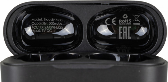 Гарнитура внутриканальные A4Tech Bloody M30 черный беспроводные bluetooth в ушной раковине (M30 (BLACK)) Гарнитура внутриканальные A4Tech Bloody M30 черный беспроводные bluetooth в ушной раковине (M30 (BLACK))